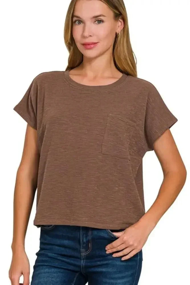 Zenana Round Neck Short Sleeve T-Shirt - Update AvenueT-ShirtsTrendsi10010018964151910010018964151957021635 - d148 - 47da - 9e20 - 55208cbeba81 - Max - OriginBROWN