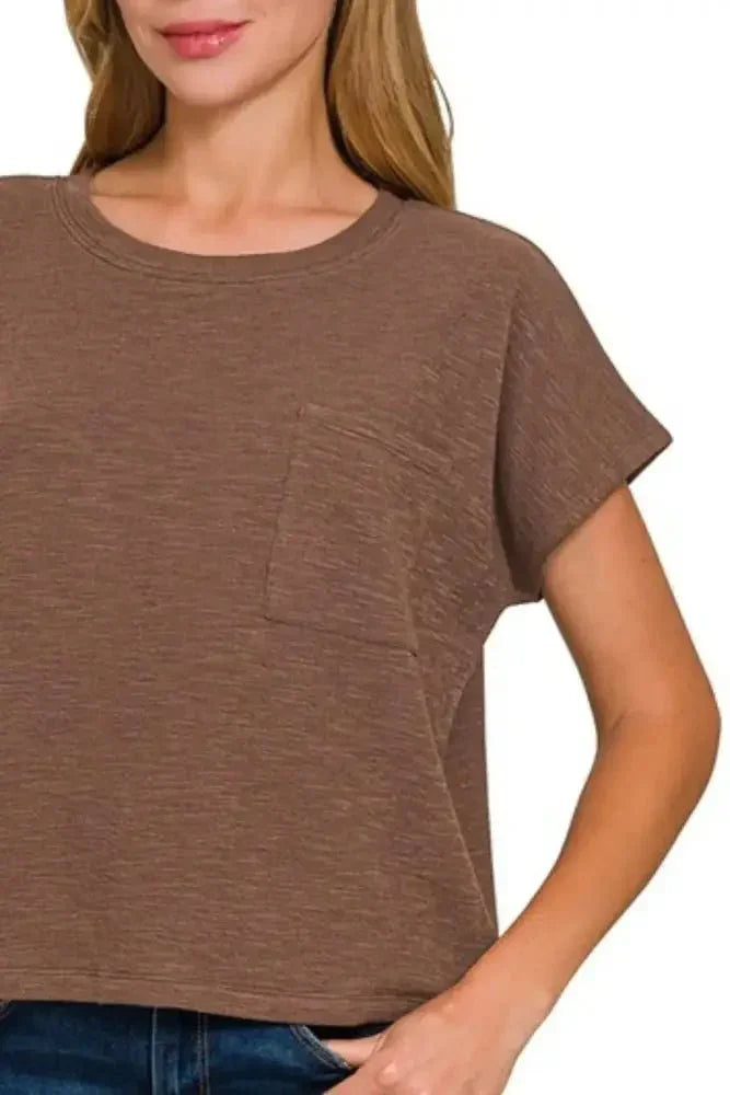 Zenana Round Neck Short Sleeve T-Shirt - Update AvenueT-ShirtsTrendsi1001001896415191001001896415196c14a299 - 73b8 - 46ca - 85da - 782f2ef9b197 - Max - OriginBROWN