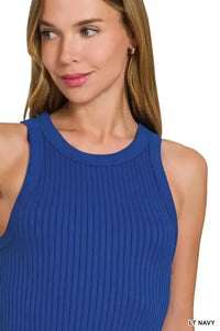 Zenana Seamless Ribbed Crop Tank - Update AvenueTanks & CamisTrendsi10010089002174010010089002174051e8dbff339f43cc8fd74dcb271b6d5f - Max - OriginLT NAVY