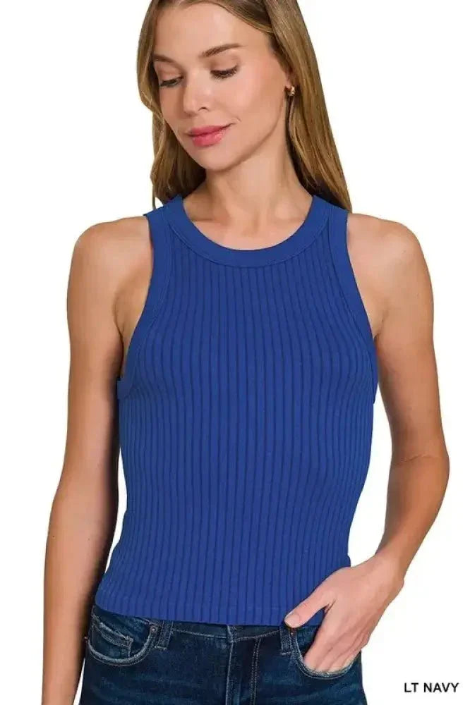 Zenana Seamless Ribbed Crop Tank - Update AvenueTanks & CamisTrendsi100100890021740100100890021740754405d22c824542925ed12368aa0582 - Max - OriginLT NAVY