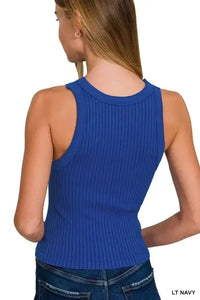 Zenana Seamless Ribbed Crop Tank - Update AvenueTanks & CamisTrendsi10010089002174010010089002174052514aeafceb454bb89d518dd90e9f37 - Max - OriginLT NAVY