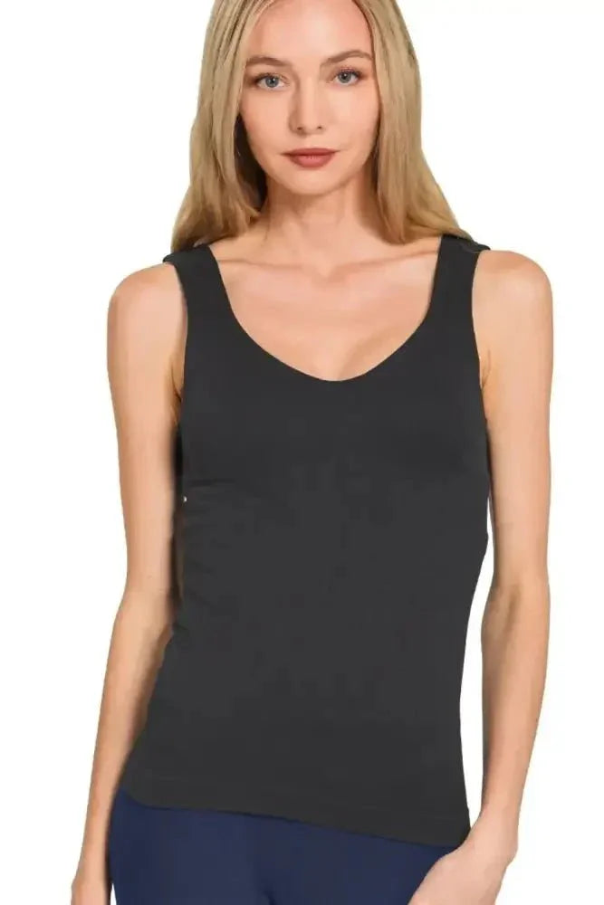 Zenana Seamless Tank Top - Update AvenueTrendsi1001005893510501001005893510500cb30b56 - b98b - 4532 - 8141 - fe4b858b8846 - Max - OriginBLACK