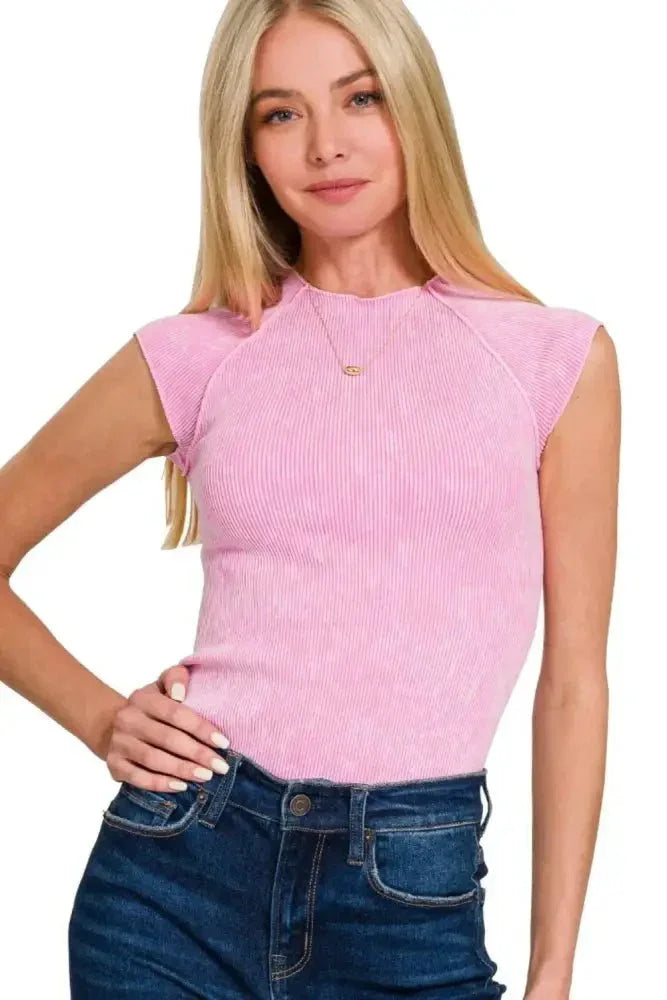 Zenana Stone Washed Ribbed Seamless Top - Update AvenueT-ShirtsTrendsi100100617911983100100617911983891c37dc - 0173 - 4f3b - 9d67 - e03439e42c43 - Max - OriginCANDY PINK
