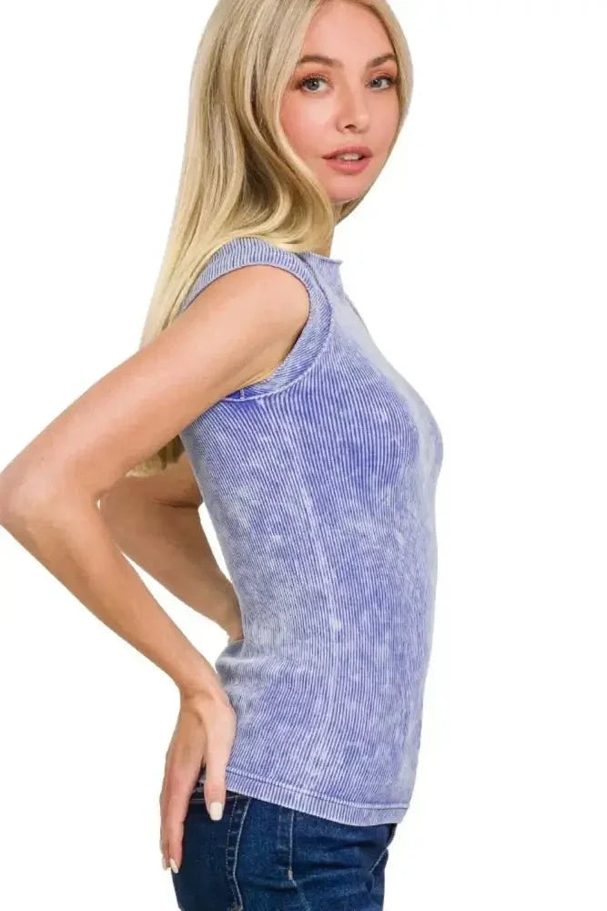 Zenana Stone Washed Ribbed Seamless Top - Update AvenueT-ShirtsTrendsi1001006410915761001006410915766d6a6471 - bf08 - 4dce - 9528 - bbcb0ddfe740 - Max - OriginLT INDIGO