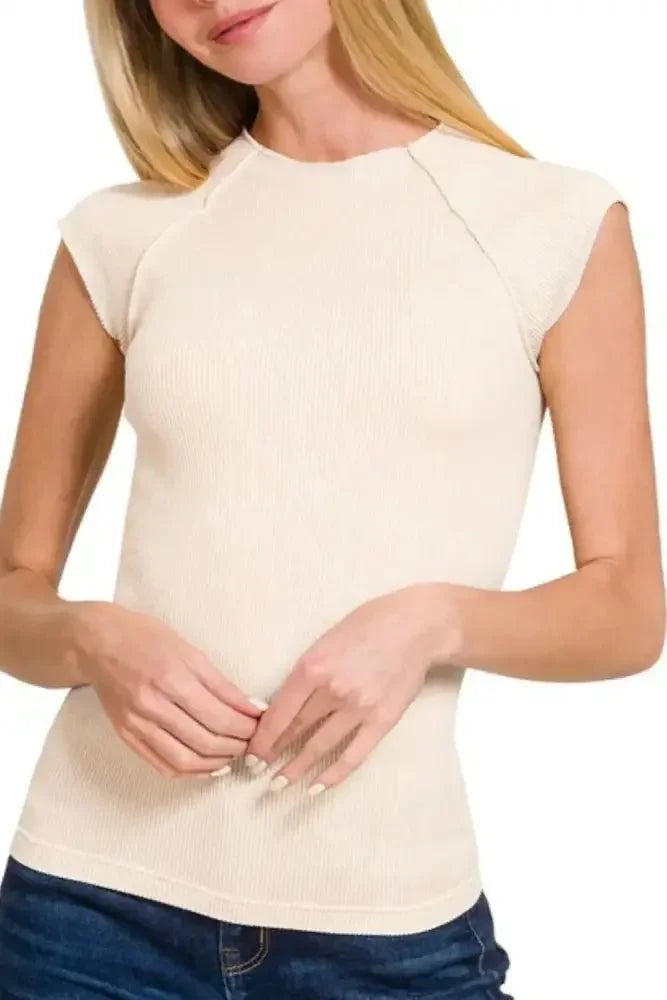 Zenana Stone Washed Ribbed Seamless Top - Update AvenueT-ShirtsTrendsi1001009171611291001009171611294d1ab9a0 - 875b - 45ad - a4f4 - a93903b98908 - Max - OriginSAND BEIGE