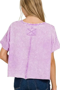Zenana Washed Crew Neck Short Sleeve Crop Box Tee - Update AvenueT-ShirtsTrendsi100100135871113100100135871113b6a4206f - 13ad - 45b7 - bcf9 - 6610de6a6f9b - Max - OriginB LAVENDER