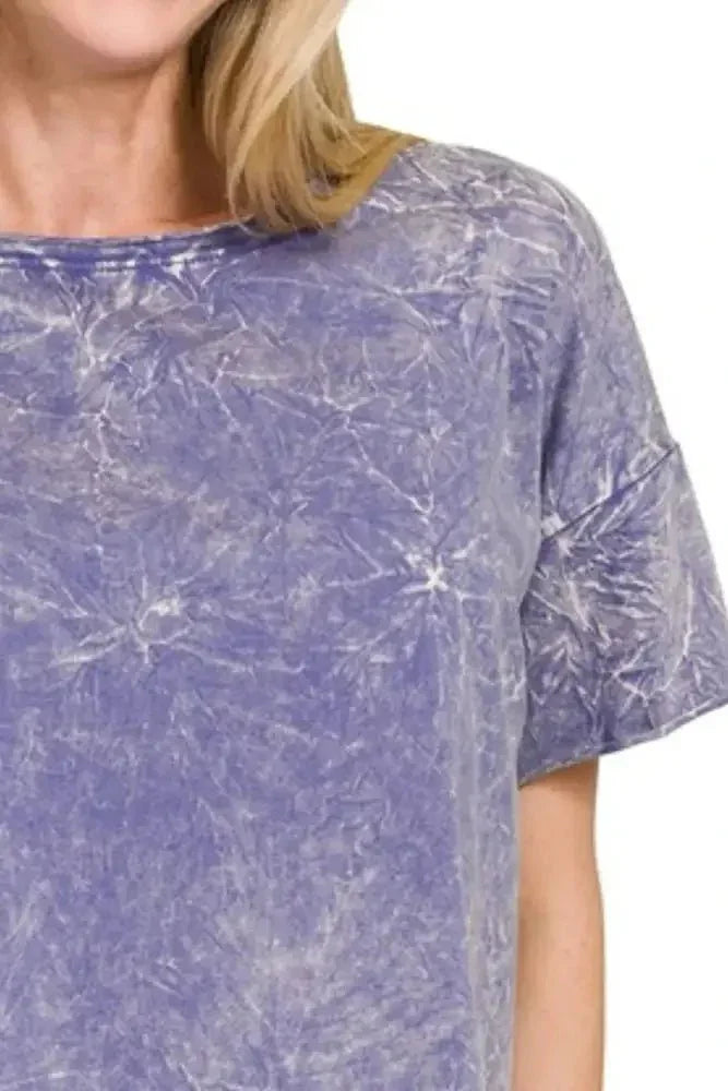Zenana Washed Crew Neck Short Sleeve Crop Box Tee - Update AvenueT-ShirtsTrendsi1001008419612461001008419612469464a72b - 6f30 - 4807 - a981 - b1ddbc18810e - Max - OriginMARLIN