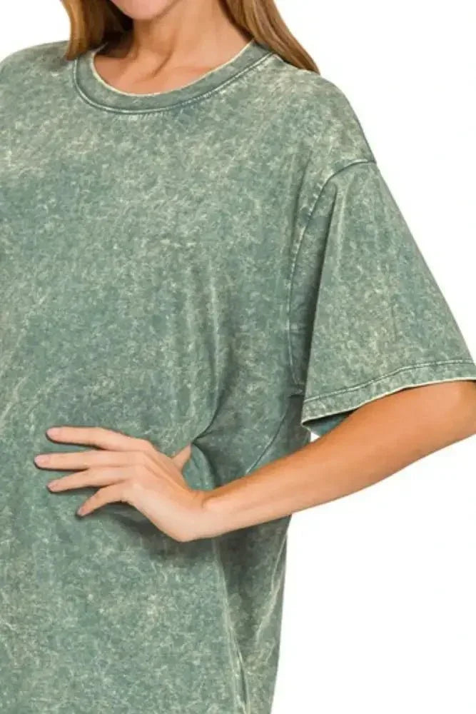 Zenana Washed Short Sleeve Top - Update AvenueT-ShirtsTrendsi1001002306417821001002306417821154e3c7 - 31c5 - 4ee7 - b5ae - e0ef892ecef0 - Max - OriginASH JADE