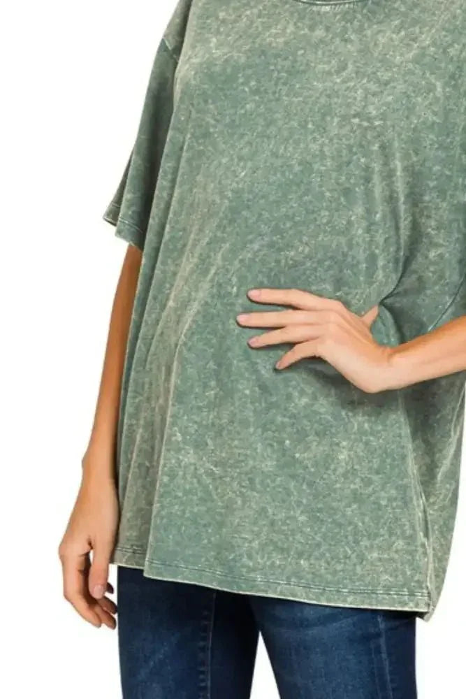 Zenana Washed Short Sleeve Top - Update AvenueT-ShirtsTrendsi100100230641782100100230641782f03ed5c3 - 0dff - 4dfe - 9ec7 - 26186ed05e34 - Max - OriginASH JADE