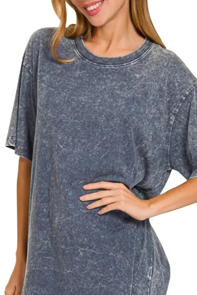 Zenana Washed Short Sleeve Top - Update AvenueT-ShirtsTrendsi1001005764715781001005764715787bbc8cd5 - cc9a - 4e6f - bff4 - 1f32067a6363 - Max - OriginBLACKBERRY