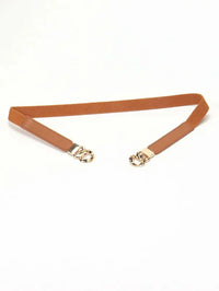 Zinc Alloy Buckle Elastic PU Belt - Update AvenueTrendsi100100896781632100100896781632Zinc Alloy Buckle Elastic PU BeltOchre/Gold