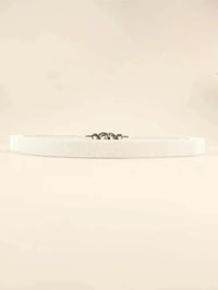 Zinc Alloy Buckle Elastic PU Belt - Update AvenueTrendsi100100896782494100100896782494Zinc Alloy Buckle Elastic PU BeltWhite/Silver