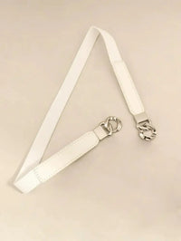 Zinc Alloy Buckle Elastic PU Belt - Update AvenueTrendsi100100896782494100100896782494Zinc Alloy Buckle Elastic PU BeltWhite/Silver