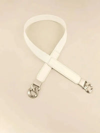 Zinc Alloy Buckle Elastic PU Belt - Update AvenueTrendsi100100896782494100100896782494Zinc Alloy Buckle Elastic PU BeltWhite/Silver