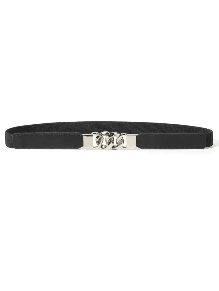 Zinc Alloy Buckle Elastic PU Belt - Update AvenueTrendsi100100896783751100100896783751Zinc Alloy Buckle Elastic PU BeltBlack/Silver