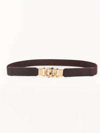 Zinc Alloy Buckle Elastic PU Belt - Update AvenueTrendsi100100896784703100100896784703Zinc Alloy Buckle Elastic PU BeltChocolate/Gold