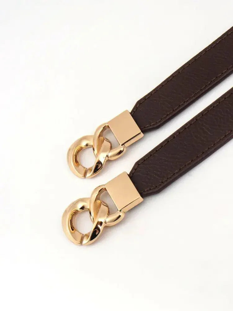 Zinc Alloy Buckle Elastic PU Belt - Update AvenueTrendsi100100896784703100100896784703Zinc Alloy Buckle Elastic PU BeltChocolate/Gold