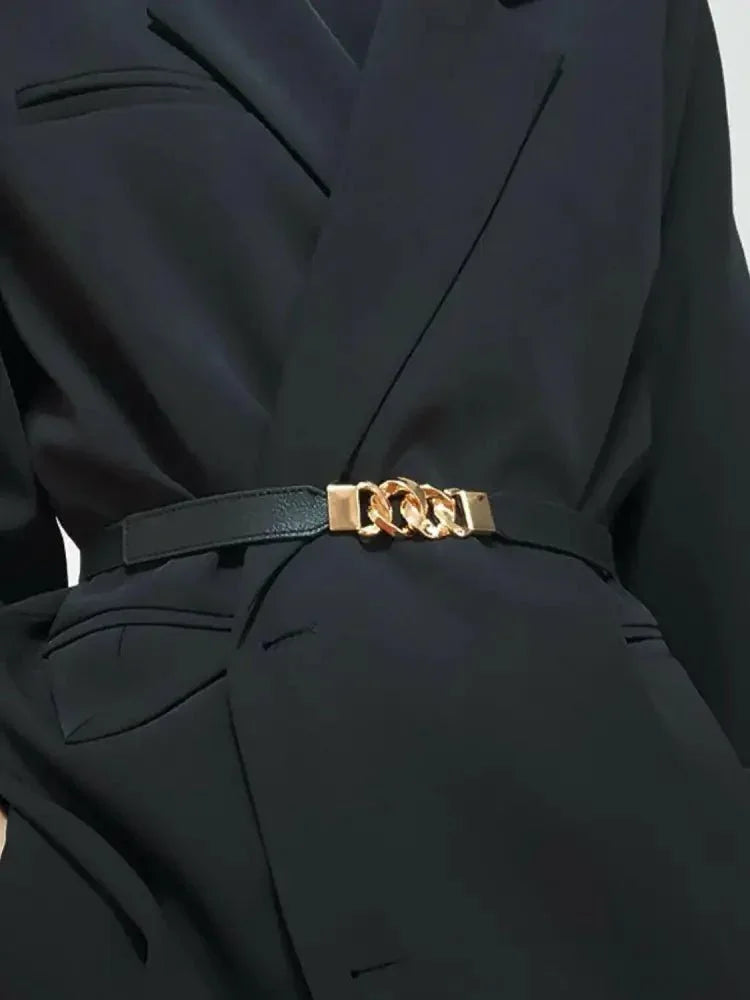 Zinc Alloy Buckle Elastic PU Belt - Update AvenueTrendsi100100896787472100100896787472Zinc Alloy Buckle Elastic PU BeltBlack/Gold
