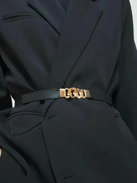 Zinc Alloy Buckle Elastic PU Belt - Update AvenueTrendsi100100896787472100100896787472Zinc Alloy Buckle Elastic PU BeltBlack/Gold