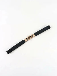 Zinc Alloy Buckle Elastic PU Belt - Update AvenueTrendsi100100896787472100100896787472Zinc Alloy Buckle Elastic PU BeltBlack/Gold