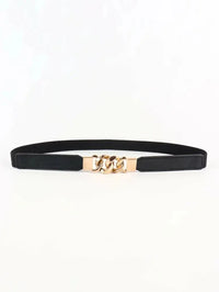 Zinc Alloy Buckle Elastic PU Belt - Update AvenueTrendsi100100896787472100100896787472Zinc Alloy Buckle Elastic PU BeltBlack/Gold
