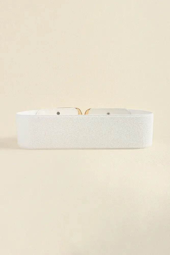 Zinc Alloy Buckle Elastic Wide Belt