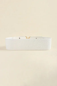 Zinc Alloy Buckle Elastic Wide Belt
