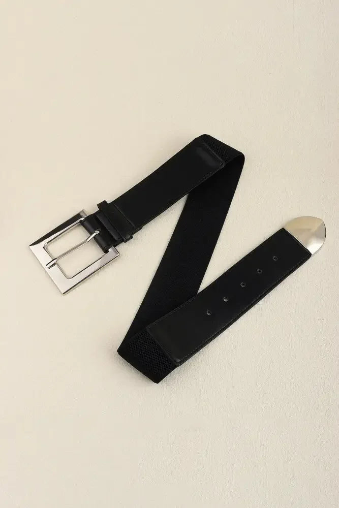 Zinc Alloy Buckle PU Leather Belt