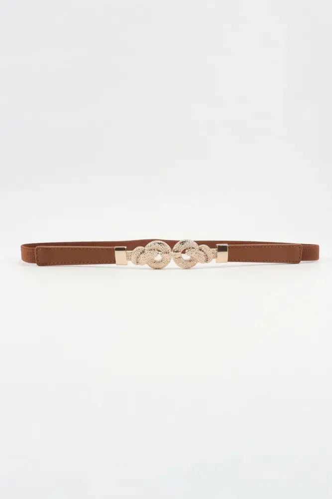 Zinc Alloy Buckle PU Leather Belt