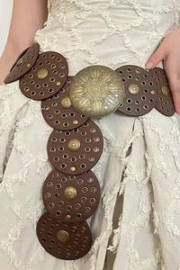 Zinc Alloy PU Disc Belt - Update AvenueTrendsi101300201101124101300201101124Zinc Alloy PU Disc BeltChocolate
