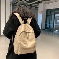 Zip Cotton Backpack Bag